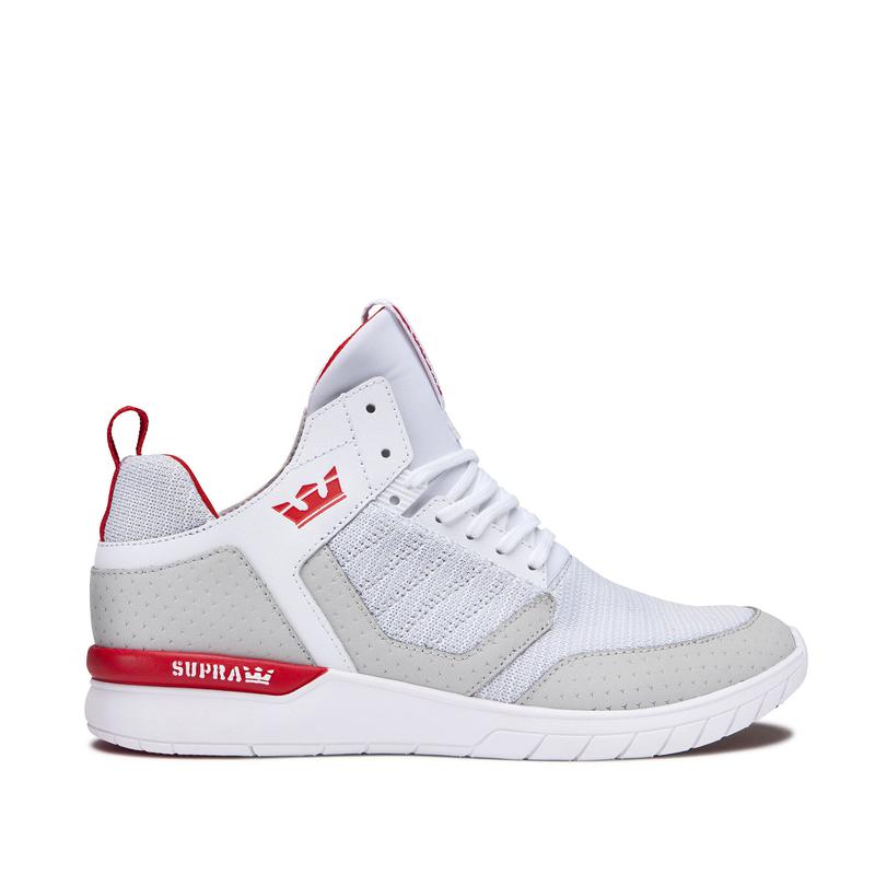 Zapatillas Altas Supra Argentina Mujer - METHOD Gris / Rojas (YDBZT-8209)